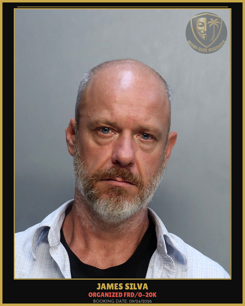 Silva James Arrested – Organized Frd/0-20K – Miami-Dade County (Unknown)
