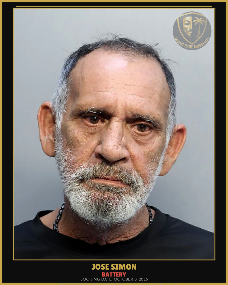 Simon Jose  Raul Arrested – Battery – Miami-Dade County (October 8, 2026)
