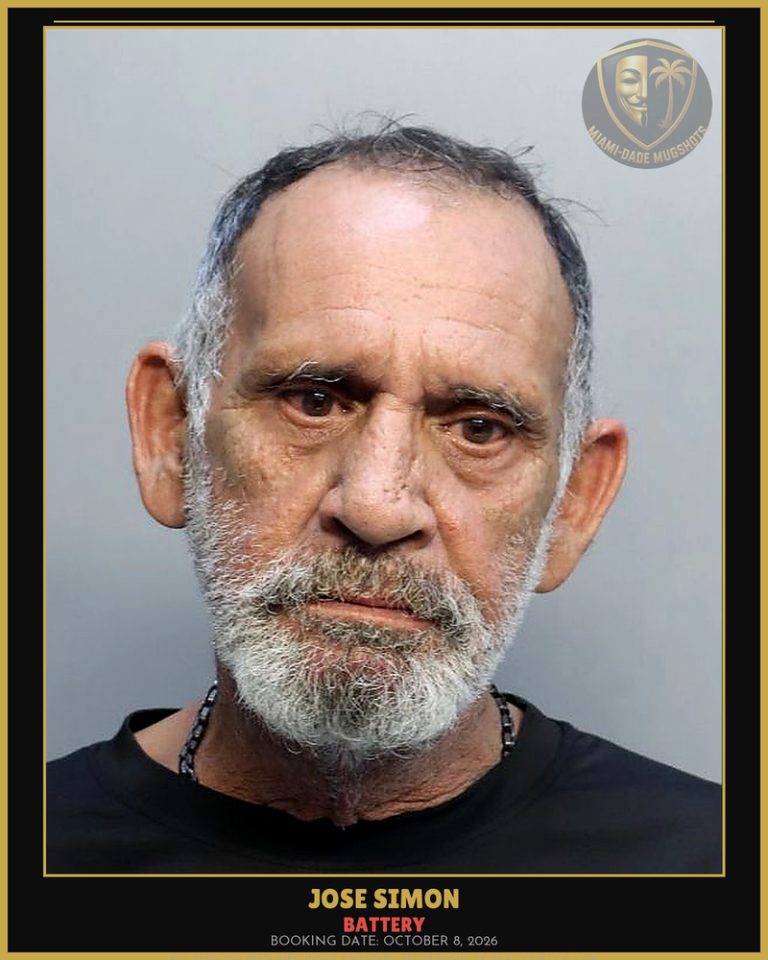 Simon Jose  Raul Arrested – BATTERY – Miami-Dade County (October 8, 2026)