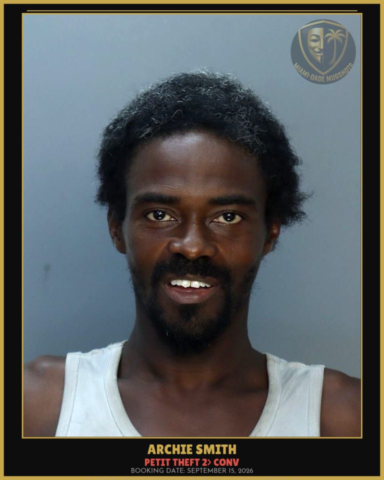 Smith Archie  Lee Arrested – PETIT THEFT 2> CONV – Miami-Dade County (September 15, 2026)