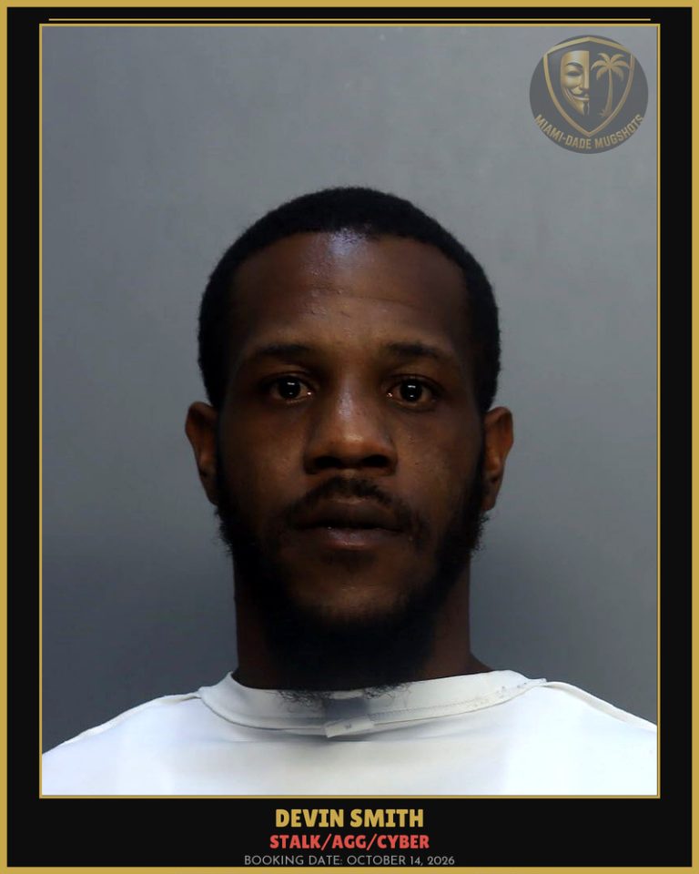 Smith Devin Deondre Arrested – STALK/AGG/CYBER – Miami-Dade County (October 14, 2026)