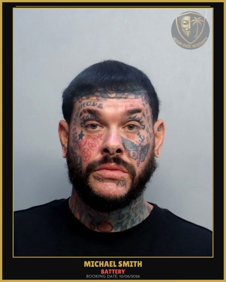 Smith Michael  Anthony Arrested – BATTERY – Miami-Dade County (Unknown)