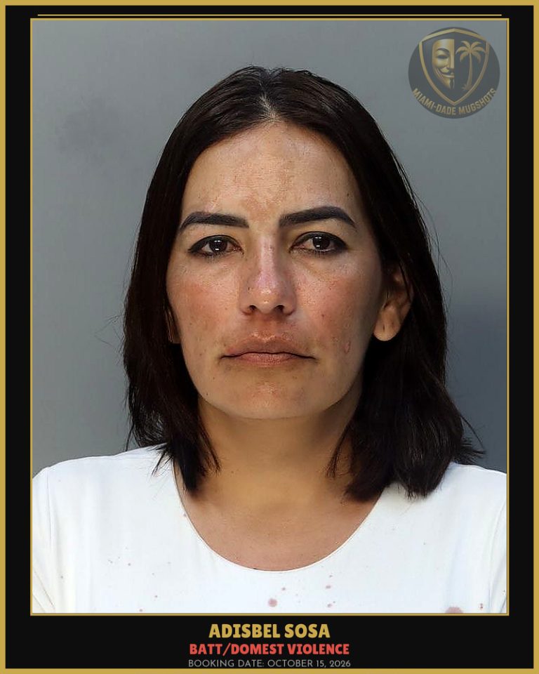 Sosa Adisbel  Marrero Arrested – BATT/DOMEST VIOLENCE – Miami-Dade County (October 15, 2026)