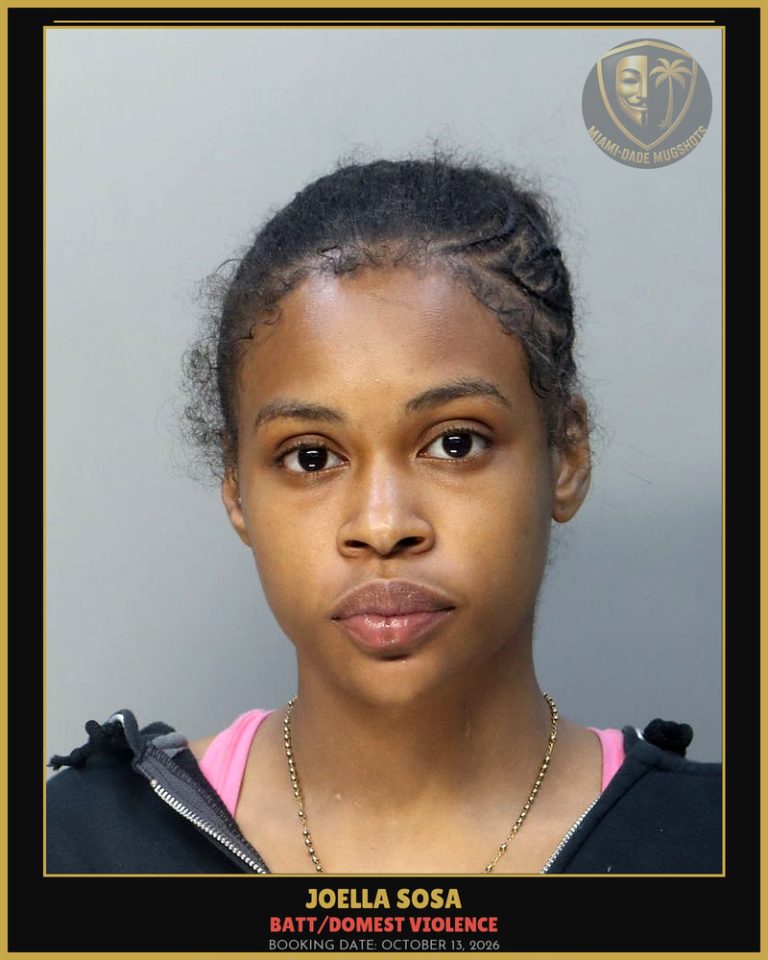 Sosa Joella  Ruby Arrested – BATT/DOMEST VIOLENCE – Miami-Dade County (October 13, 2026)