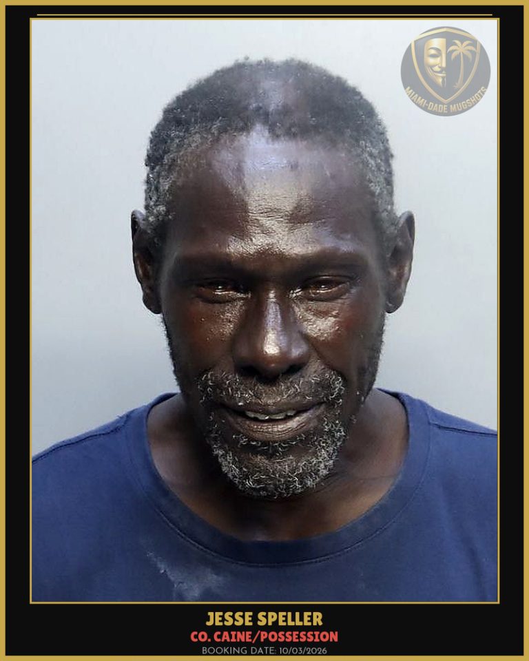 Speller Jesse Lee Arrested – Co. Caine/POSSESSION – Miami-Dade County (Unknown)