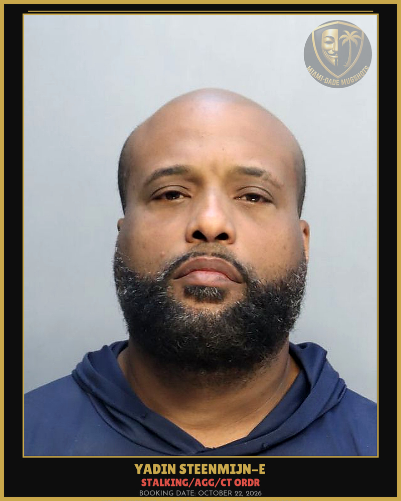 Steenmijn-E Yadin  D Arrested – Stalking/Agg/Ct Ordr – Miami-Dade County (October 22, 2026)