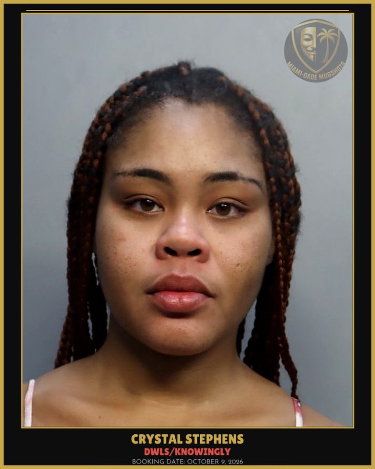 Stephens Crystal  Morrisa Arrested – DWLS/KNOWINGLY – Miami-Dade County (October 9, 2026)