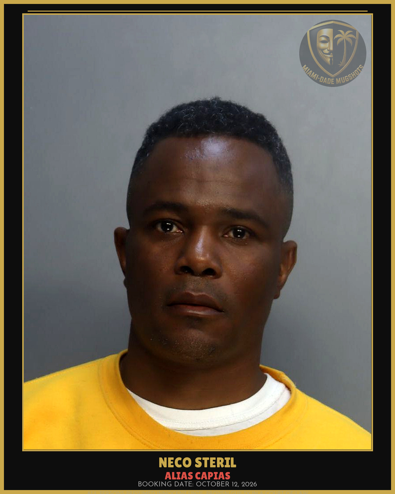 Steril Neco Arrested – Alias Capias – Miami-Dade County (October 12, 2026)