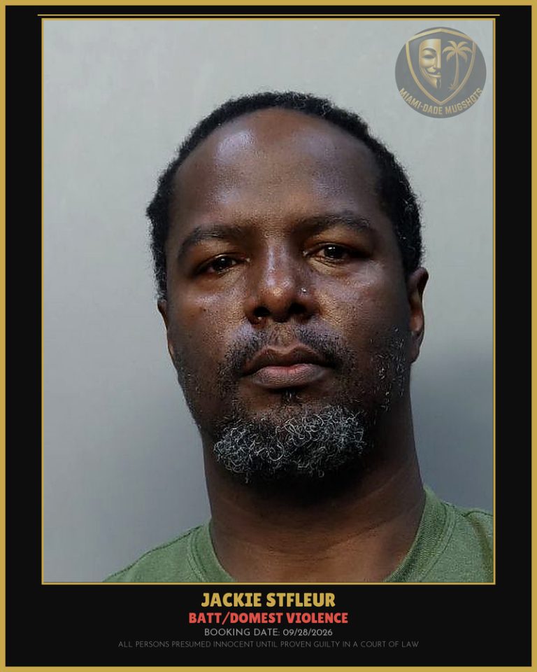 Stfleur Jackie  Lavelle Arrested – BATT/DOMEST VIOLENCE – Miami-Dade County (Unknown)