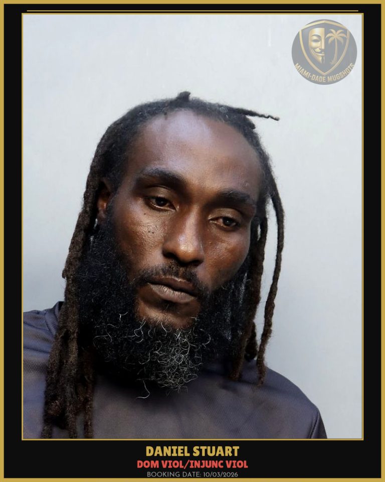 Stuart Daniel Terence Arrested – DOM VIOL/INJUNC VIOL – Miami-Dade County (Unknown)