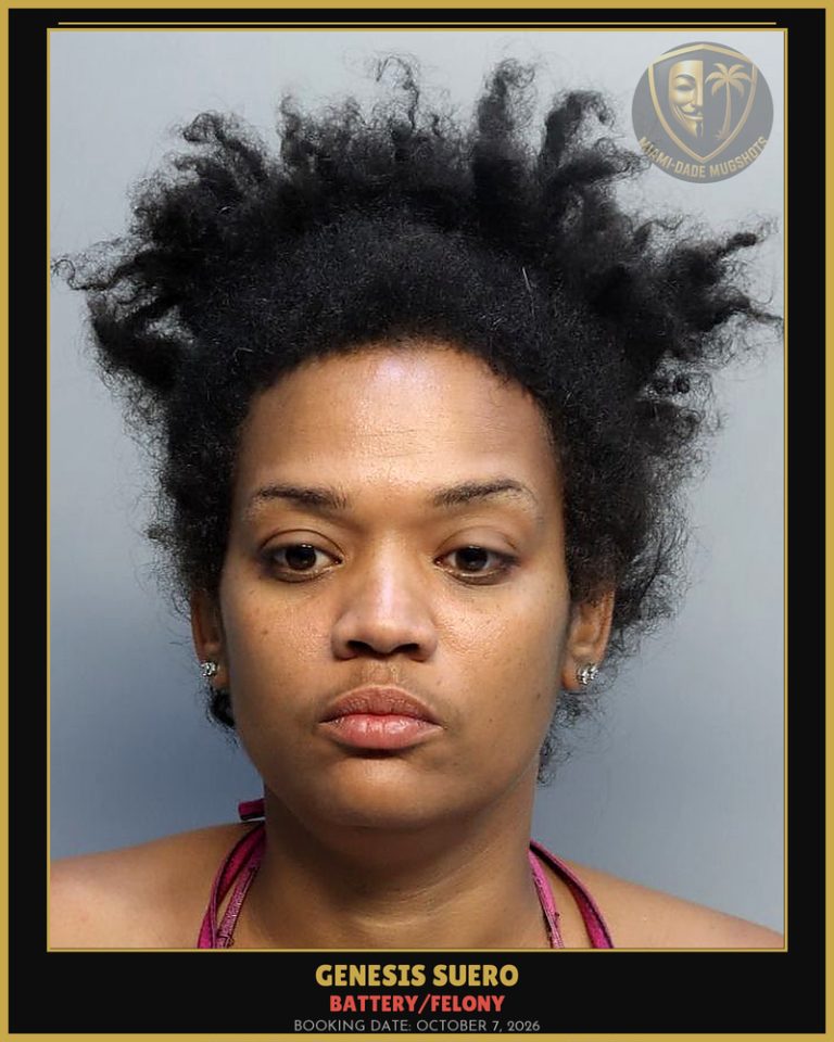 Suero Genesis  Charina Arrested – BATTERY/FELONY – Miami-Dade County (October 7, 2026)