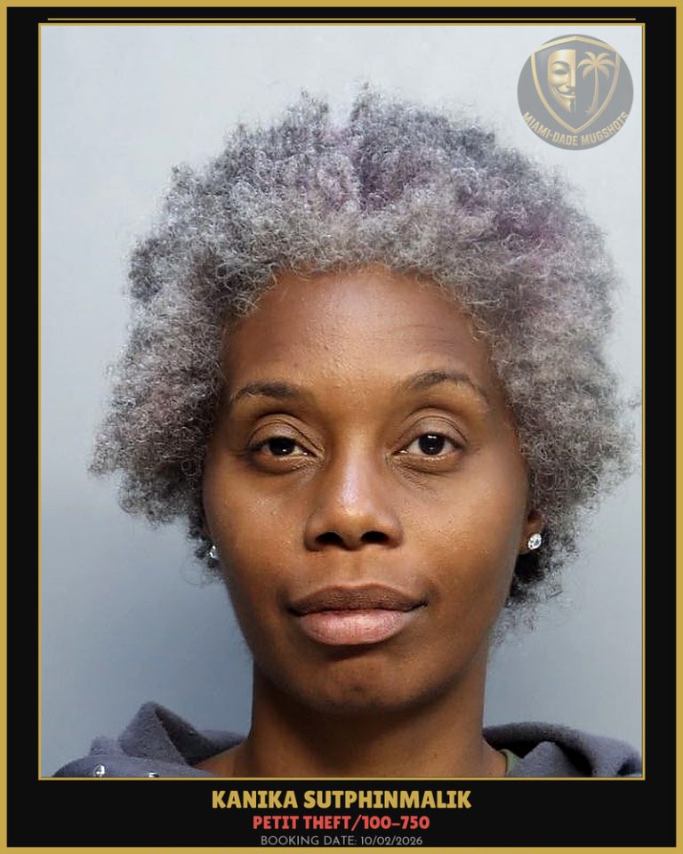 Sutphinmalik Kanika  A Arrested – PETIT THEFT/100-750 – Miami-Dade County (Unknown)