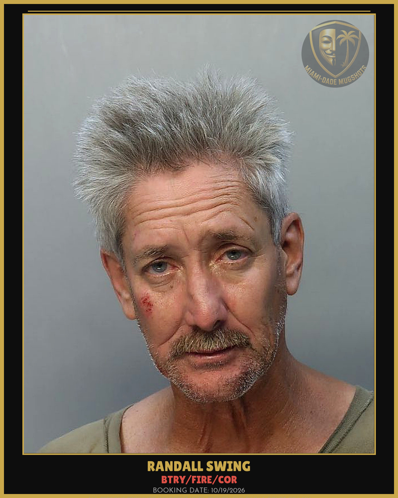 Swing Randall  Allen Arrested – Btry/Fire/Cor – Miami-Dade County (Unknown)