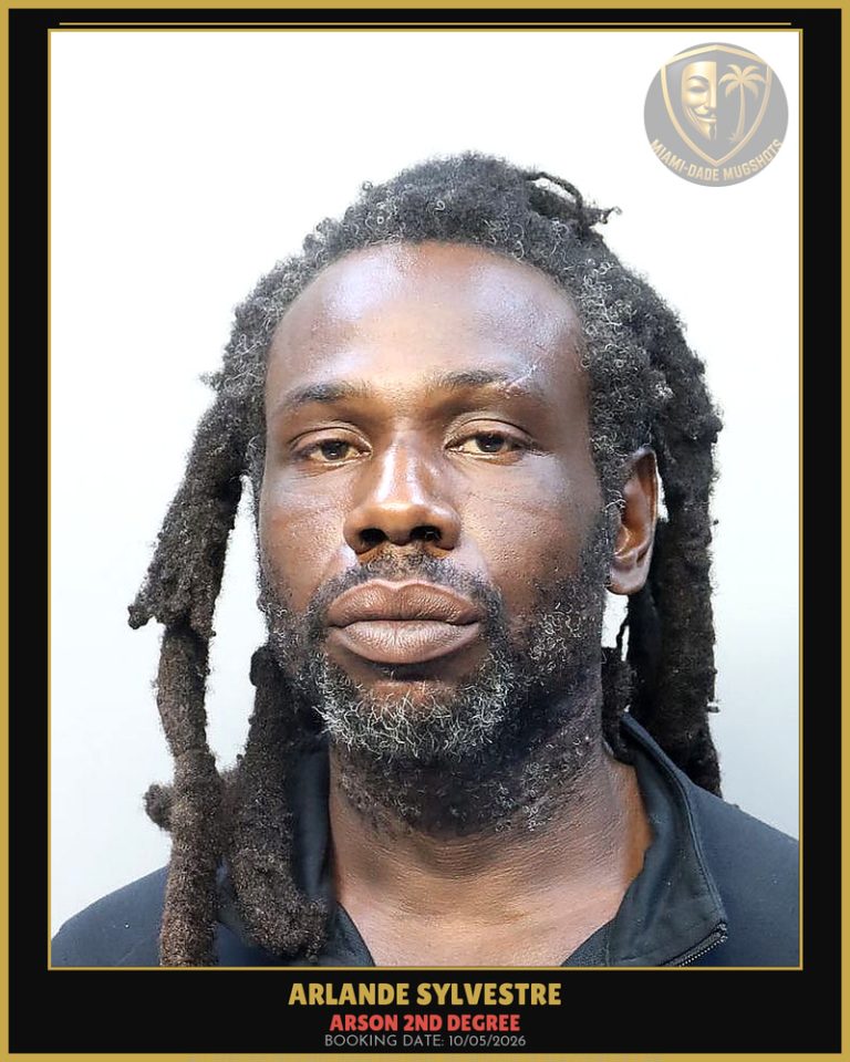 Sylvestre Arlande  Delius Arrested – ARSON 2ND DEGREE – Miami-Dade County (Unknown)