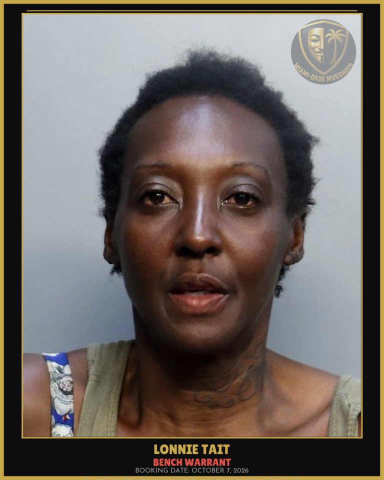 Tait Lonnie  Onika Arrested – BENCH WARRANT – Miami-Dade County (October 7, 2026)