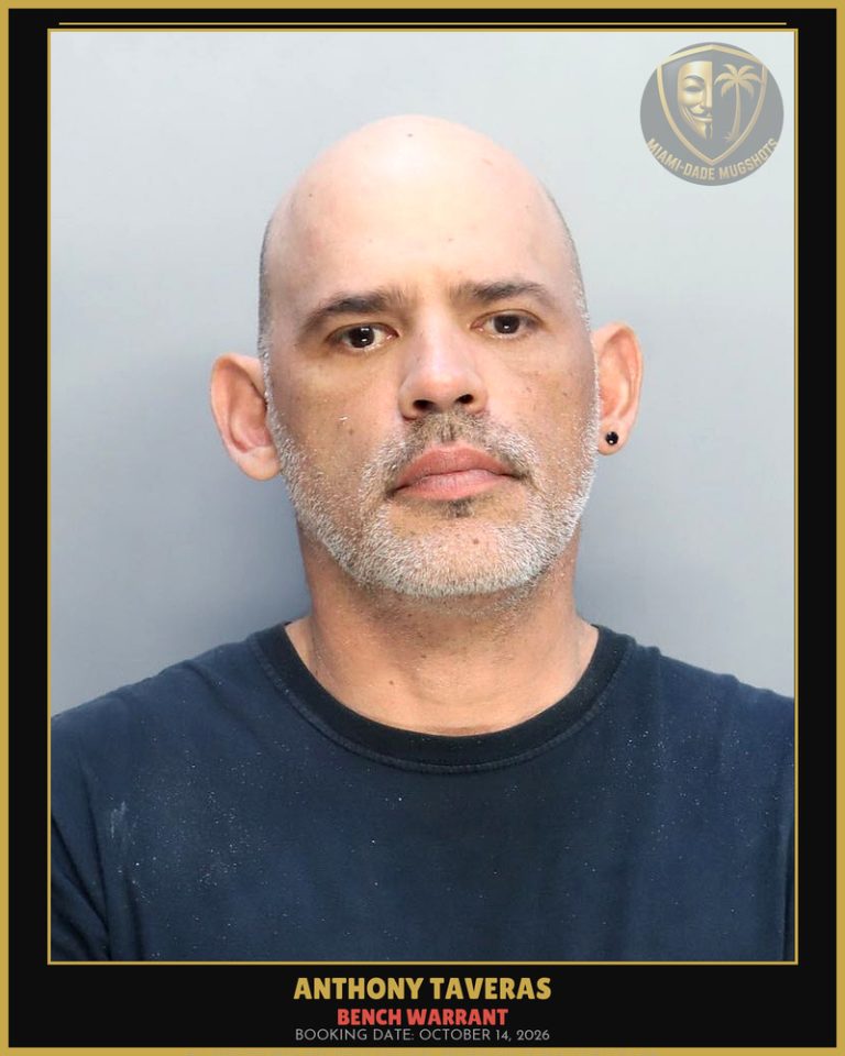 Taveras Anthony Arrested – BENCH WARRANT – Miami-Dade County (October 14, 2026)