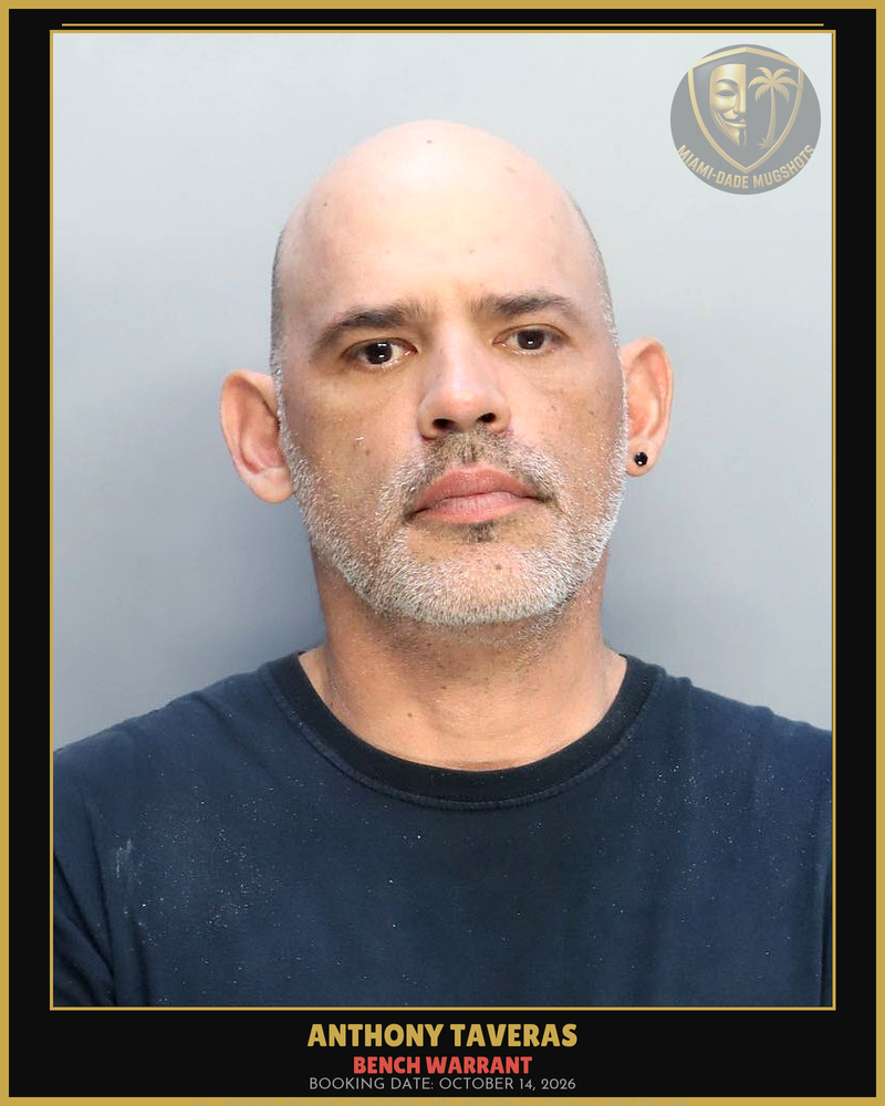 Taveras Anthony Arrested – Bench Warrant – Miami-Dade County (October 14, 2026)