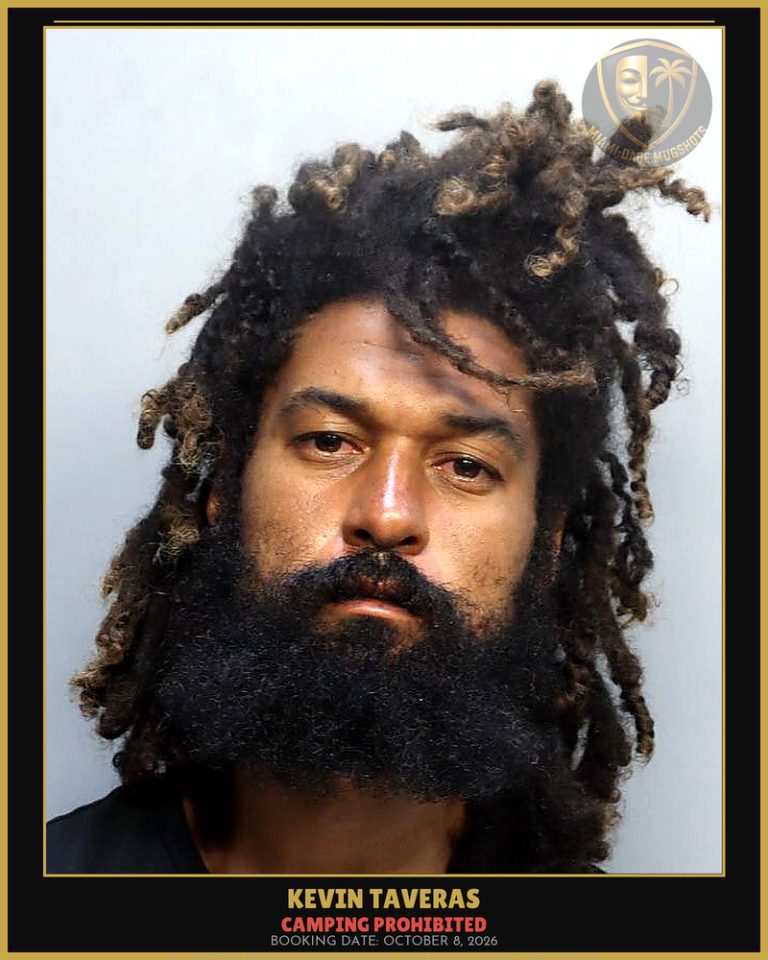 Taveras Kevin  Junior Arrested – CAMPING PROHIBITED – Miami-Dade County (October 8, 2026)