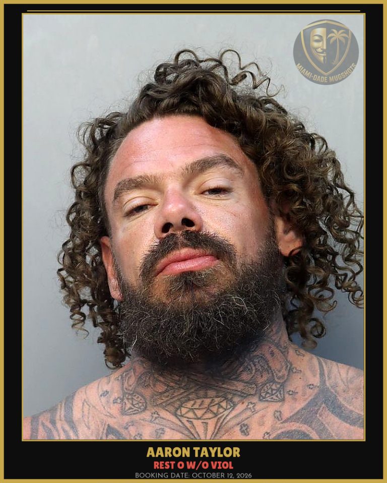 Taylor Aaron Cole Arrested – REST O W/O VIOL – Miami-Dade County (October 12, 2026)