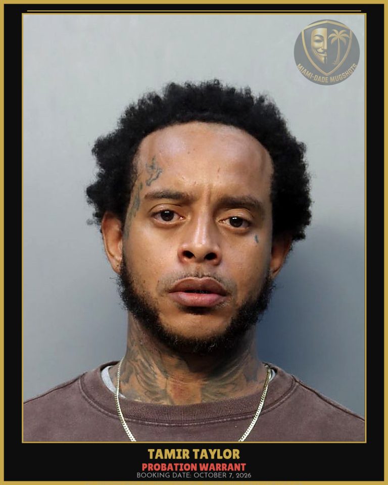 Taylor Tamir Arrested – PROBATION WARRANT – Miami-Dade County (October 7, 2026)
