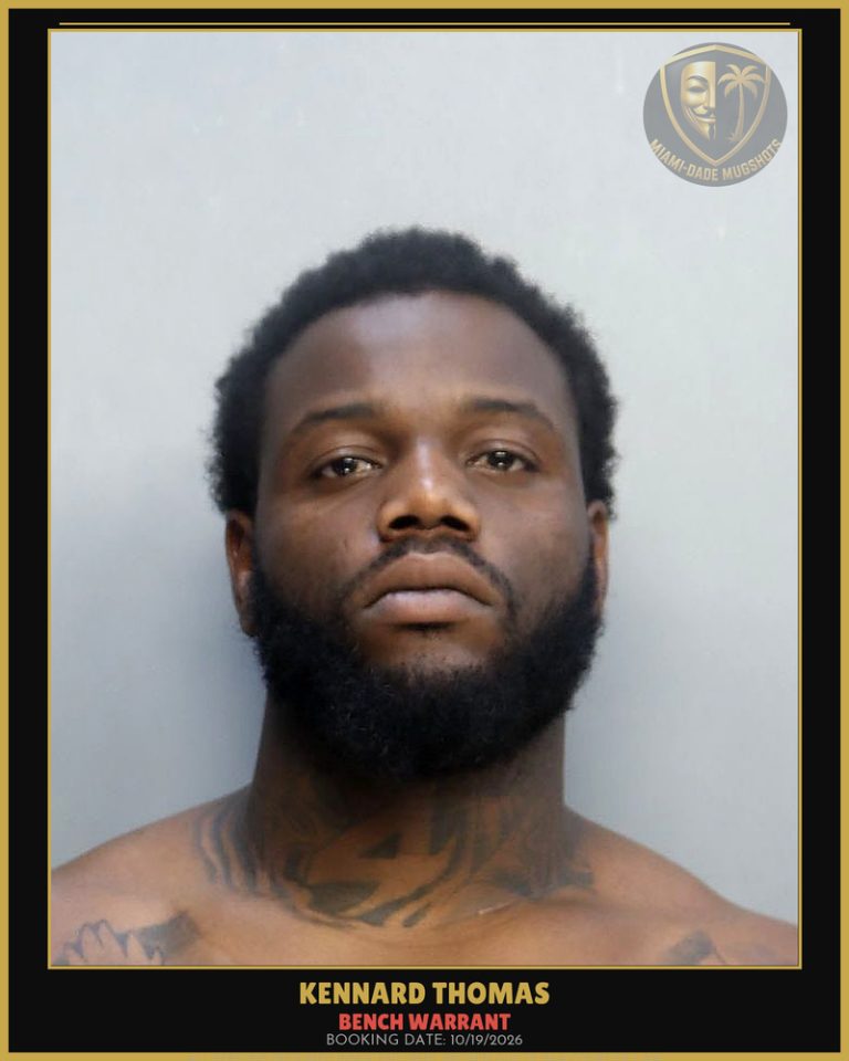 Thomas Kennard  Demetrius Arrested – BENCH WARRANT – Miami-Dade County (Unknown)