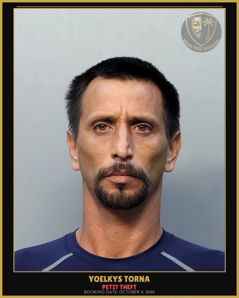 Torna Yoelkys Arrested – PETIT THEFT – Miami-Dade County (October 9, 2026)