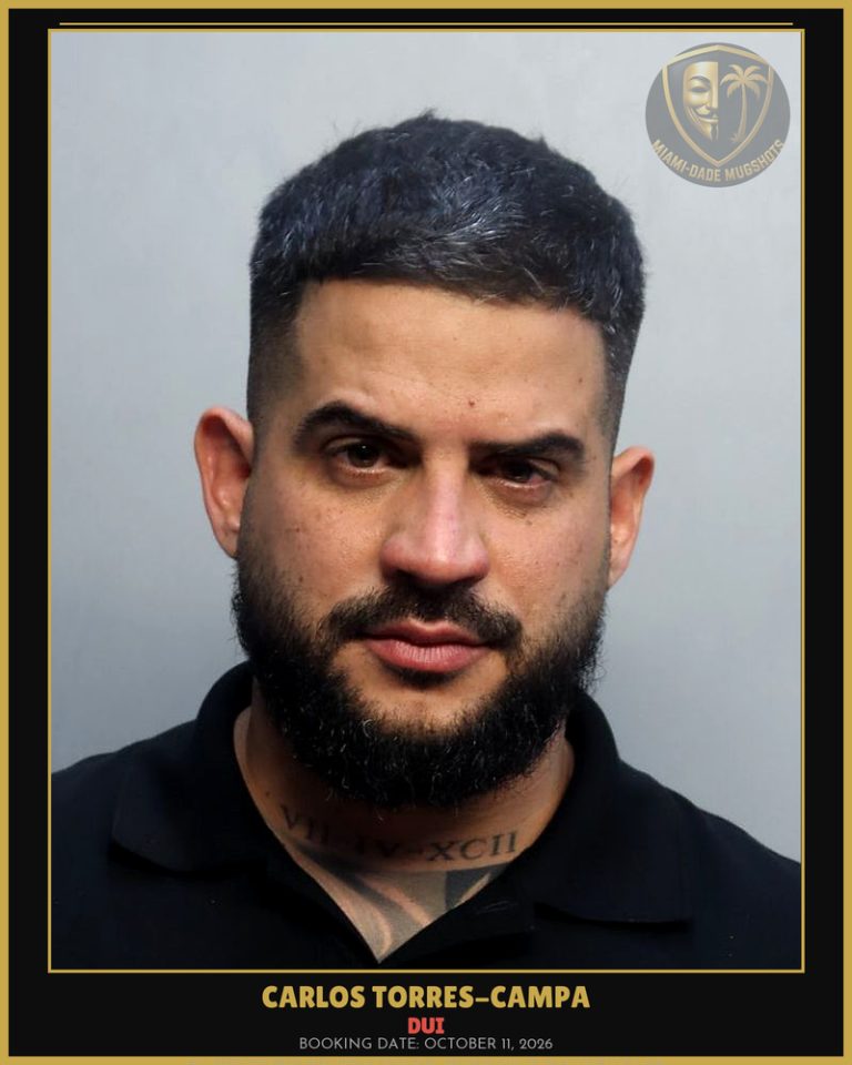 Torres-Campa Carlos  Daniel Arrested – DUI – Miami-Dade County (October 11, 2026)
