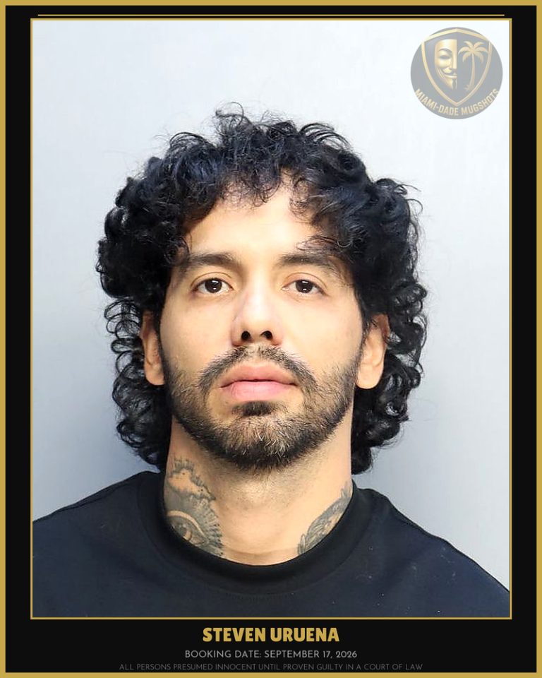 Uruena Steven  Andres Arrested – Miami-Dade County (September 17, 2026)