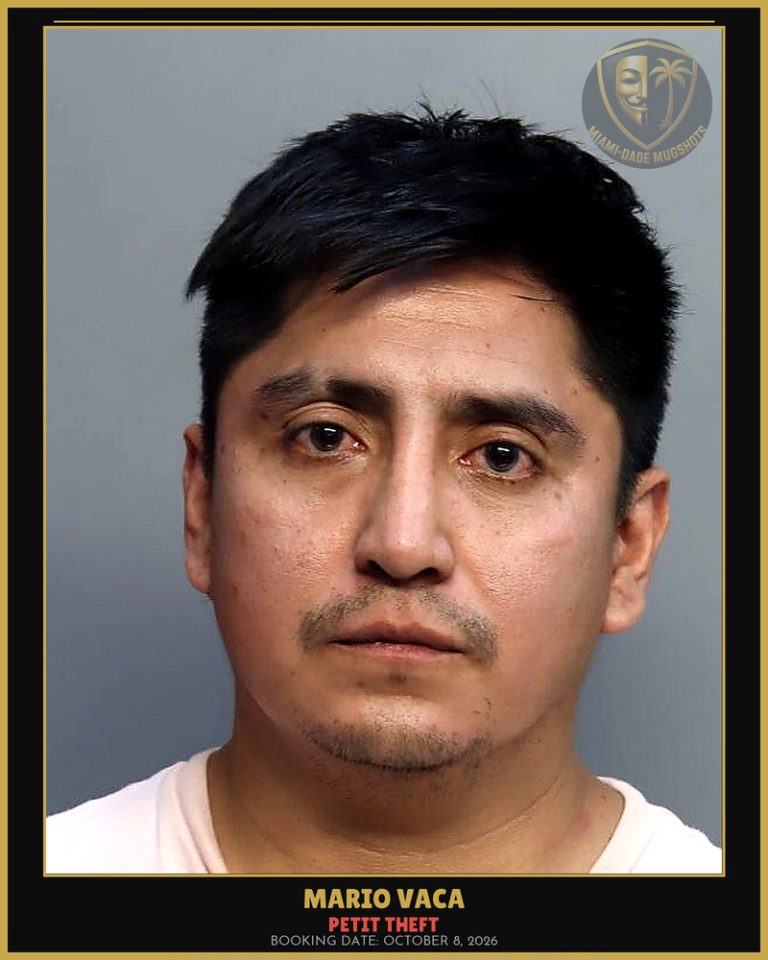 Vaca Mario  Alberto Arrested – PETIT THEFT – Miami-Dade County (October 8, 2026)