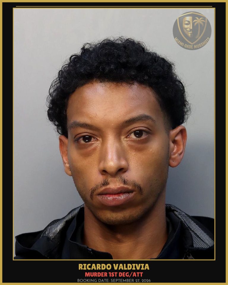 Valdivia Ricardo Miguel Arrested – MURDER 1ST DEG/ATT – Miami-Dade County (September 27, 2026)