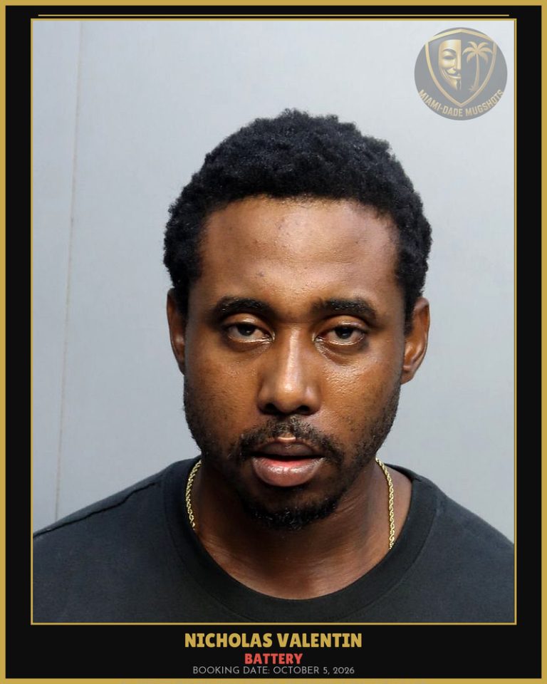 Valentin Nicholas Cliff Arrested – BATTERY – Miami-Dade County (October 5, 2026)