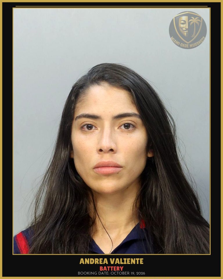 Valiente Andrea Arrested – BATTERY – Miami-Dade County (October 19, 2026)