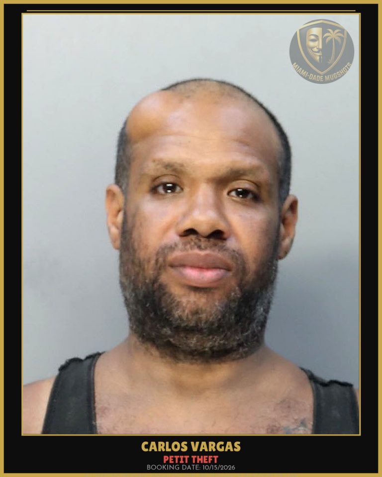 Vargas Carlos Arrested – PETIT THEFT – Miami-Dade County (Unknown)