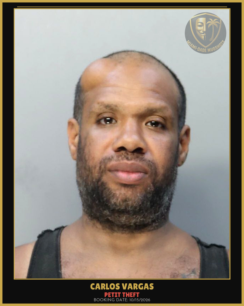 Vargas Carlos Arrested – Petit Theft – Miami-Dade County (Unknown)