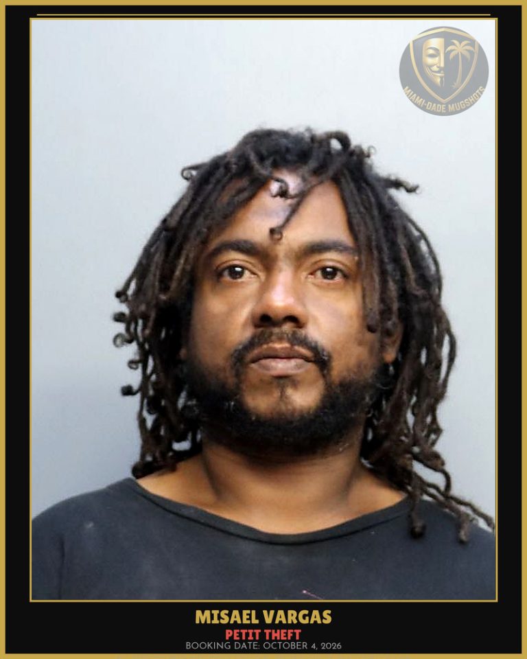 Vargas Misael Antonio Arrested – PETIT THEFT – Miami-Dade County (October 4, 2026)