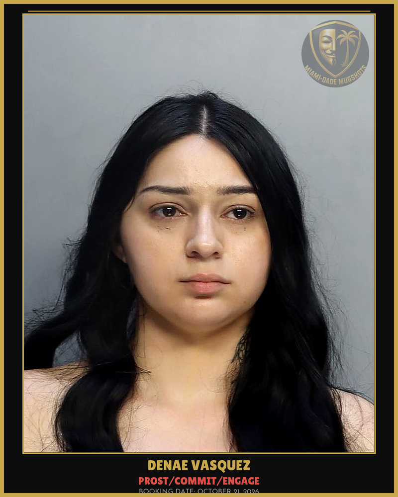 Vasquez Denae  Tiana Arrested – Prost/Commit/Engage – Miami-Dade County (October 21, 2026)