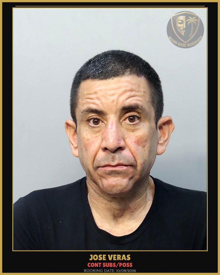 Veras Jose Arrested – CONT SUBS/POSS – Miami-Dade County (Unknown)