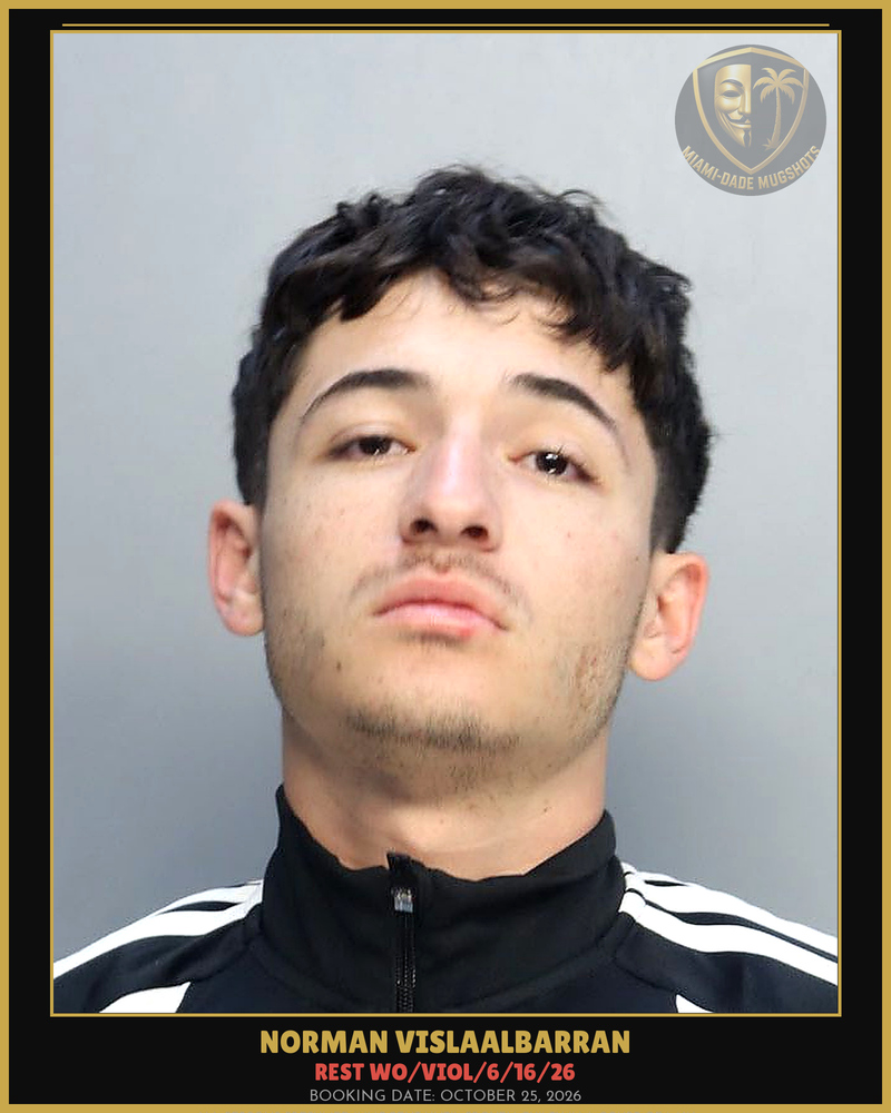 Vislaalbarran Norman  Enrique Arrested – Rest Wo/Viol/6/16/26 – Miami-Dade County (October 25, 2026)