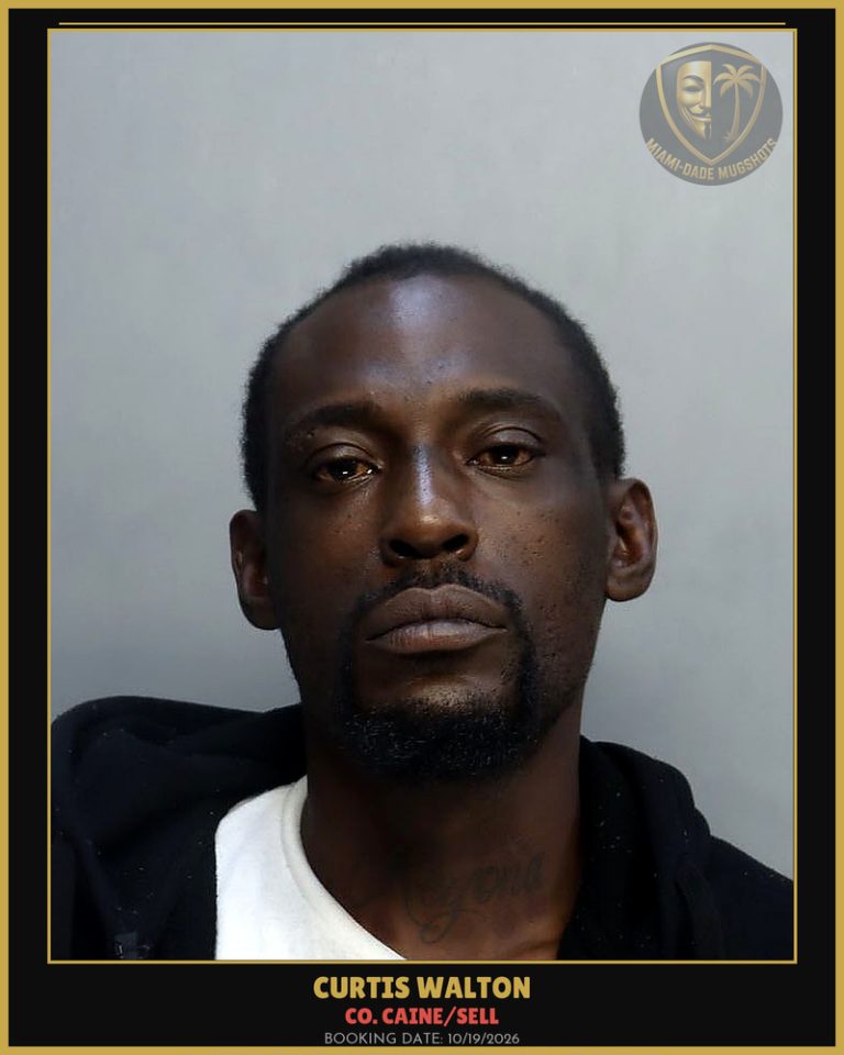 Walton Curtis  Laswann Arrested – Co. Caine/SELL – Miami-Dade County (Unknown)