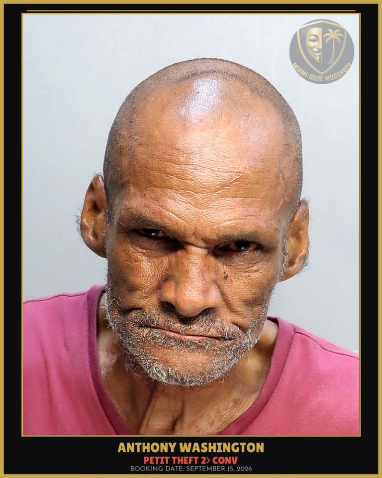 Washington Anthony  Lee Arrested – PETIT THEFT 2> CONV – Miami-Dade County (September 15, 2026)