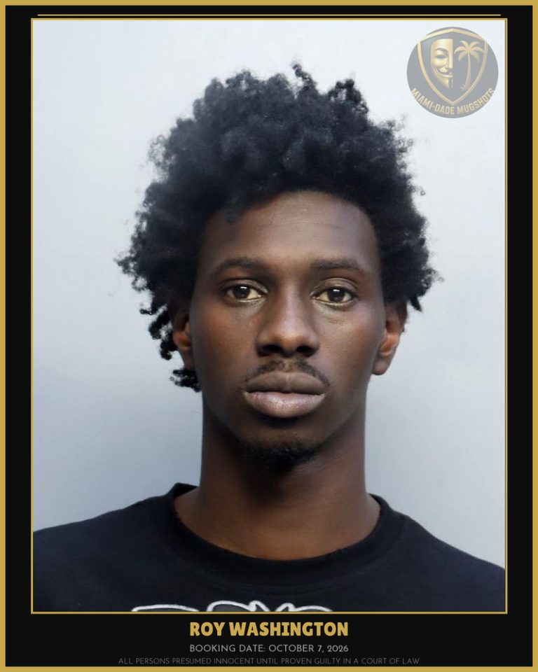 Washington Roy  Vincent Arrested – Miami-Dade County (October 7, 2026)