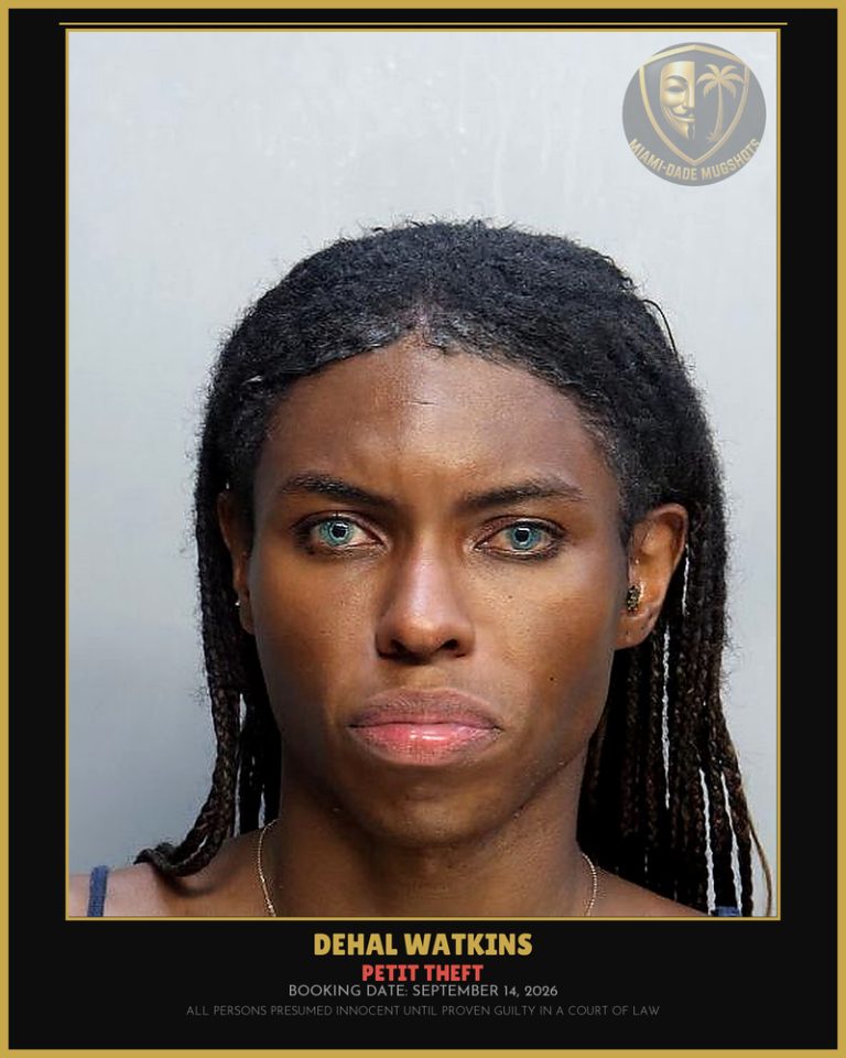 Watkins Dehal Arrested – PETIT THEFT – Miami-Dade County (September 14, 2026)