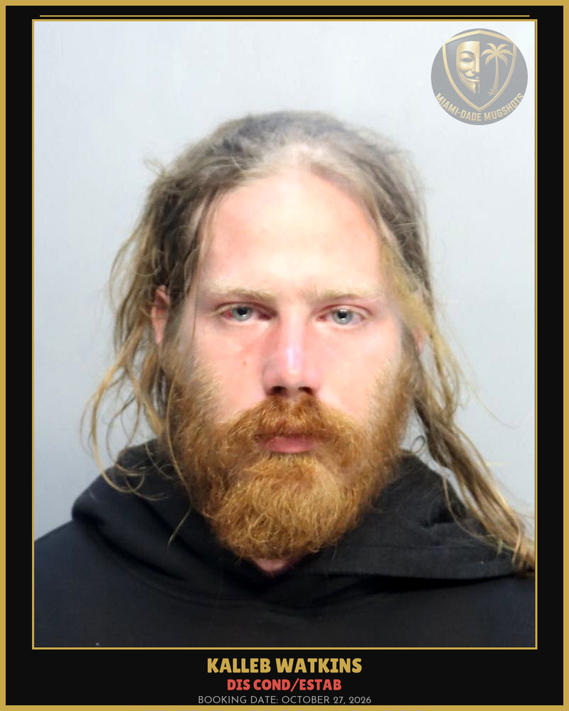 Watkins Kalleb Arrested – Dis Cond/Estab – Miami-Dade County (October 27, 2026)