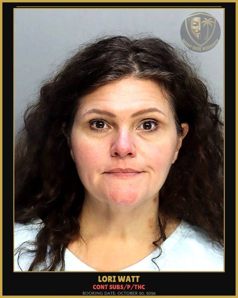 Watt Lori Ellen Arrested – CONT SUBS/P/THC – Miami-Dade County (October 20, 2026)