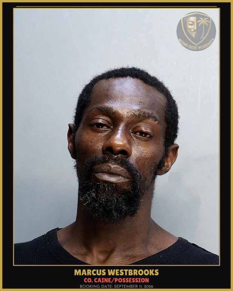 Westbrooks Marcus Arrested – Co. Caine/POSSESSION – Miami-Dade County (September 11, 2026)