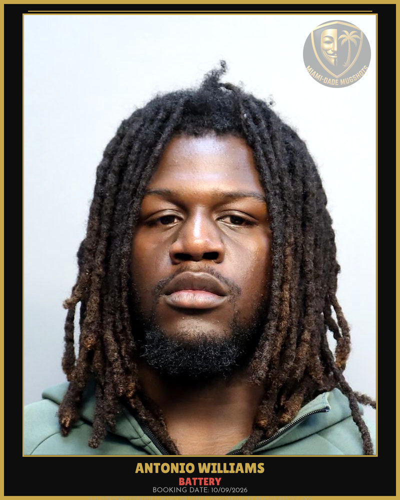 Williams Antonio Arrested – Battery – Miami-Dade County (Unknown)