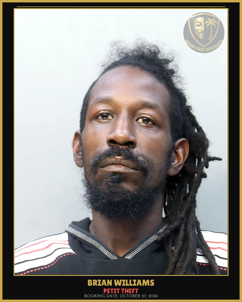 Williams Brian  Devon Arrested – Petit Theft – Miami-Dade County (October 27, 2026)