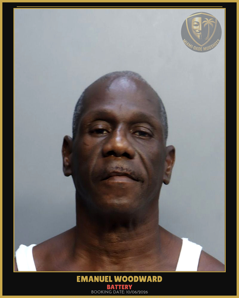 Woodward Emanuel Joe Arrested – Battery – Miami-Dade County (Unknown)